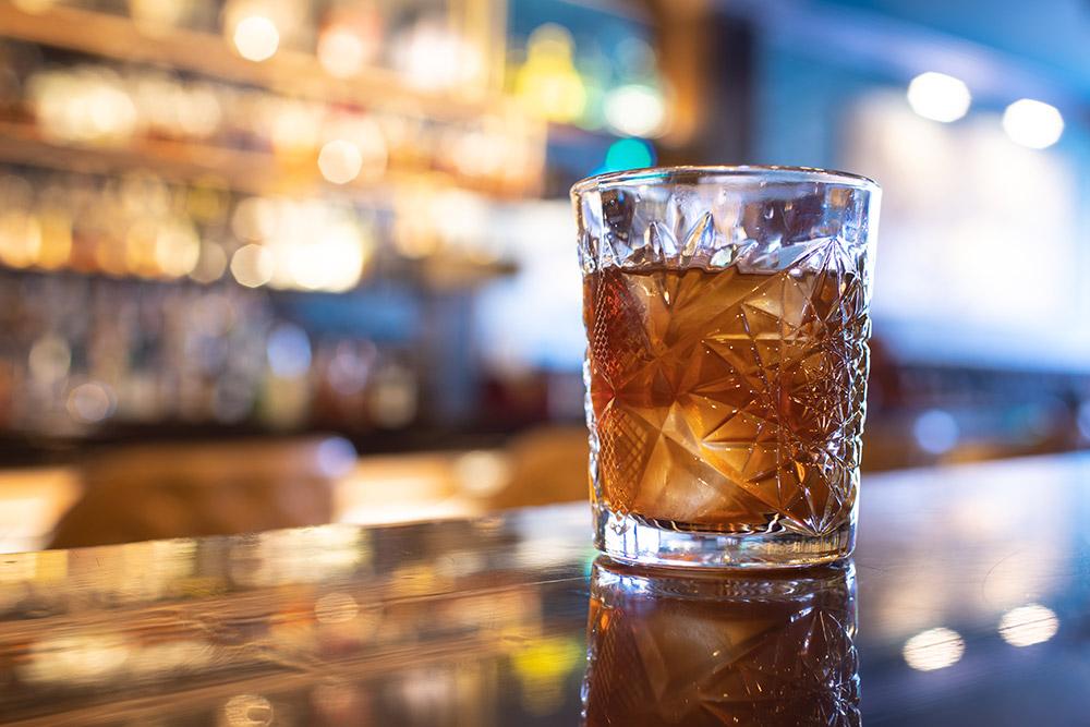 Cocktail on a bar