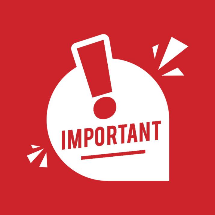 Important notice graphic