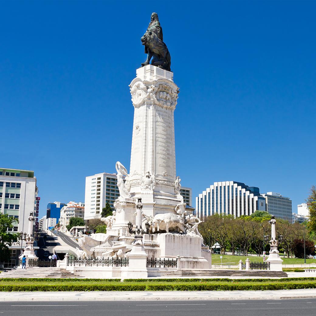 Beautiful statue in Lisbon Portugal